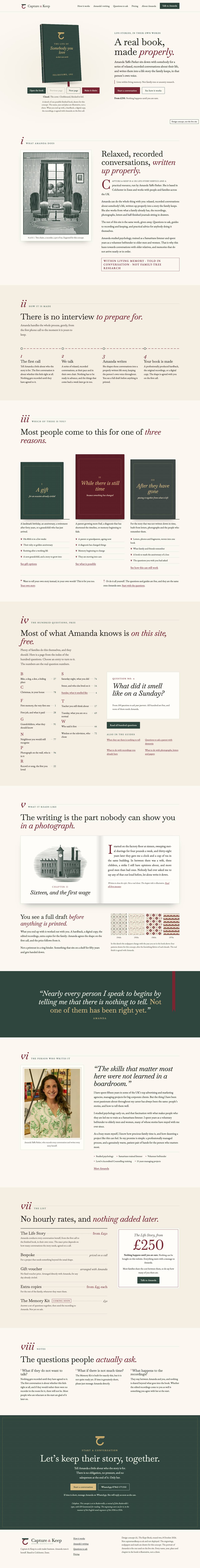 Home, desktop of The Beautifully Kept Book, full page