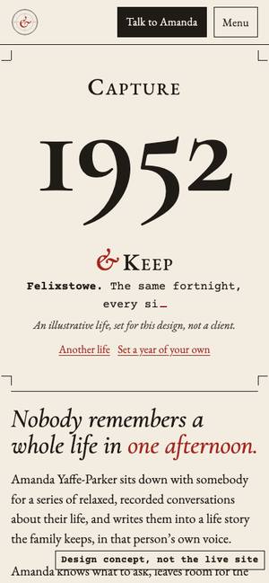 Typeset on a phone, first screen