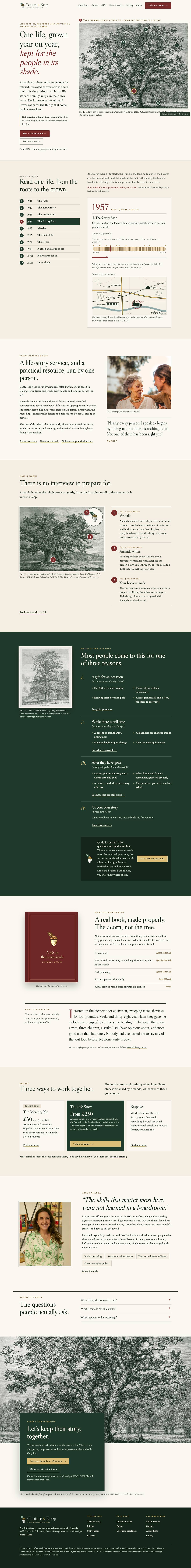 Home, desktop of The Living Tree, full page