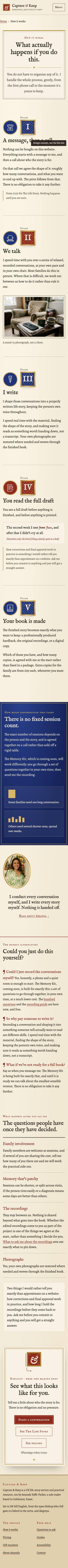 Inner page, mobile of The Ordinary Chronicle, full page