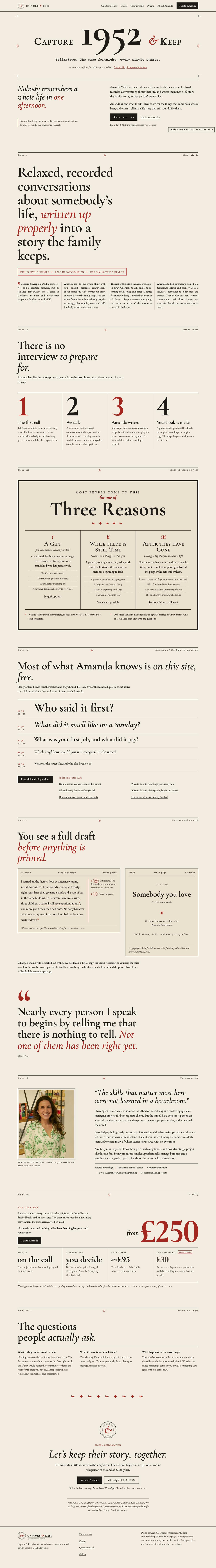 Homepage, desktop of Typeset, full page