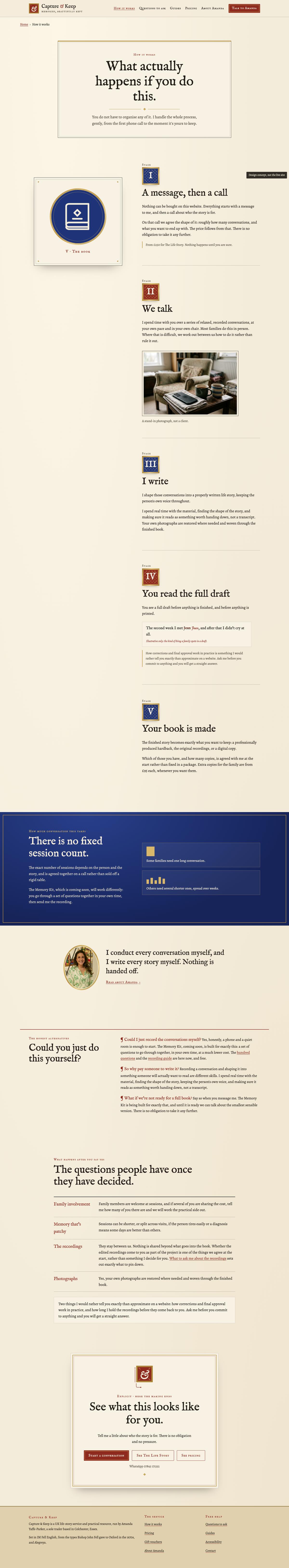 Inner page, desktop of The Ordinary Chronicle, full page
